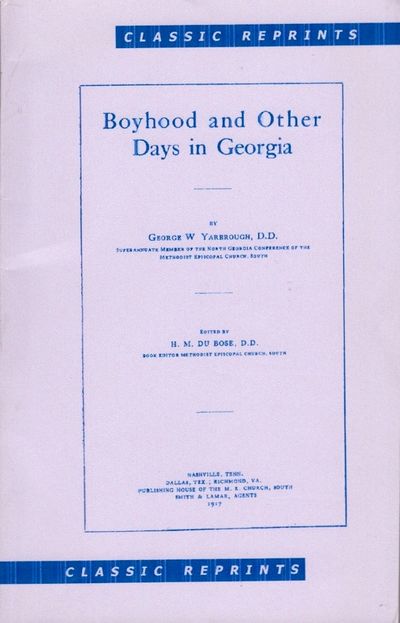 Boyhood and Other Days in Georgia