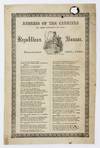 Address of the Carriers to the Patrons of the Republican Banner. December 25th, 1861 [caption title]