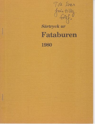 Dräktdockor. Hazelius’ och andras. Särtryck ur…