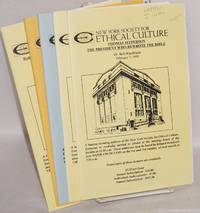 Five lectures: Thomas Jefferson, the President who wrote the Bible; Born again and again; Ethical culture - a vision realized; The spirituality of an atheist &Darwin, the Scopes Trial, and the Religious Right February 7, April 9, August 15, September 26, &October 3, 1999