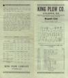 King Plow Co. Atlanta, Ga. King Plow Grain Planter Repair List