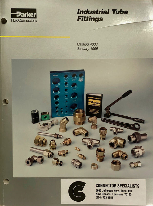 Parker Fluid Connectors Industrial Tube Fittings by Parker Hannifin Corp -  Paperback - Jan-99 - from 2ndHandBooks.com (SKU: AA-SC-1484)