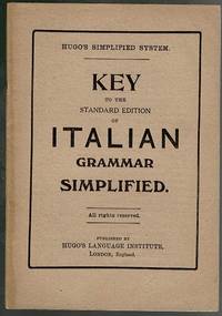 Key to the Standard Edition of Italian Grammar Simplified