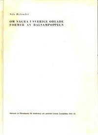 Om några i Sverige odlade former av balsampoppeln.