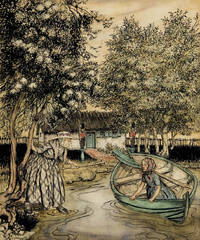 image of The Snow Queen ("The old woman went right into the water")