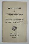 Constitution for College Chapters of the National Association for the Advancement of Colored People [wrapper title]