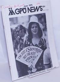 image of GPU News vol. 4, #9, June 1975: Marcher in New York's Gay Pride Parade