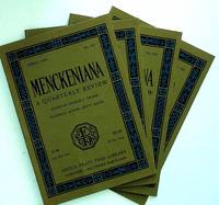 Menckeniana: A Quarterly Review. 4 issues from 1996: Spring, Summer, Fall, and Winter