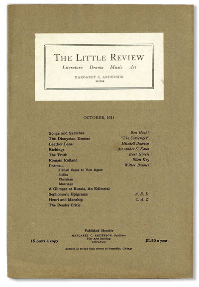The Little Review - Vol.II, No.7 (October, 1915)