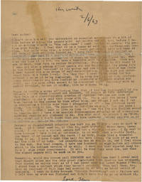 cover of Two original thermofax letters from Tennessee Williams to literary agent Audrey Woods, 1963