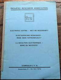 image of Electronic Editing - Nice Or Necessary?