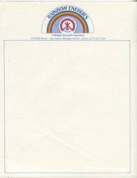 Letterhead from John Sinclair's Rainbow Energies Corporation