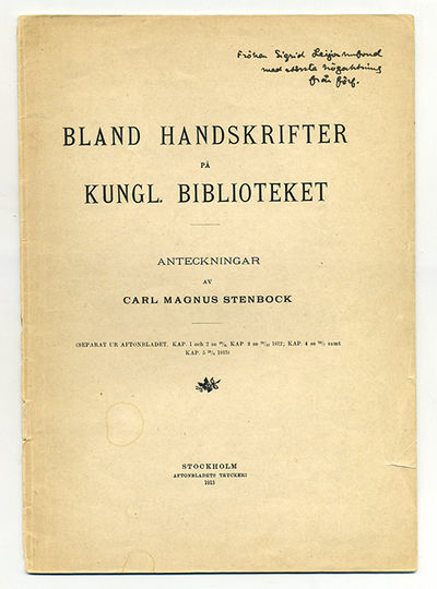 Bland handskrifter på Kungl. biblioteket.…