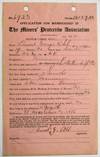 View Image 2 of 3 for APPLICATION FOR MEMBERSHIP IN THE MINERS' PROTECTIVE ASSOCIATION, DATED AT CRIPPLE CREEK, COLORADO, ... Inventory #36550
