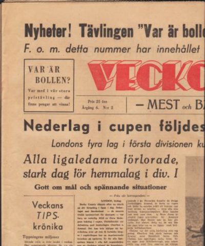 Vecko-Nytt. Mest och Bäst om Tips.