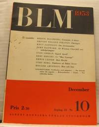 BLM. Bonniers Litterära Magasin. Oktober 1953.…
