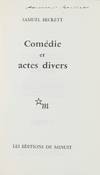 Com&eacute;die et actes Divers