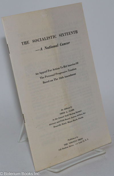 New York: The Vincent Press, 1961. Pamphlet. 17p., 5.5x8.5 inches; center creased, somewhat unevenly...
