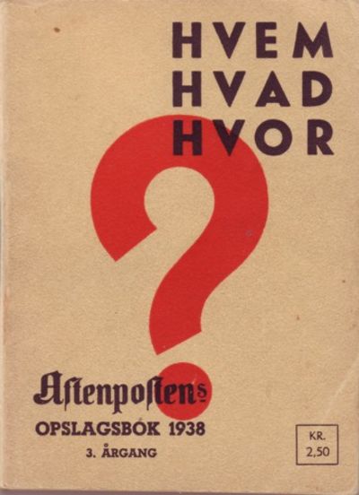 Hvem Hva Hvor 1938