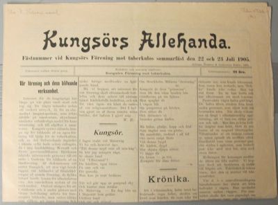 Kungsörs allehanda. Fästnummer vid Kungsörs…