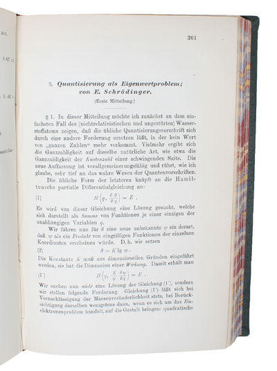Quantisierung als Eigenwertproblem. Part I-IV.…