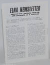 ELNA Newsletter; news of the language problem and Esperanto as a solution (January-February 1974)