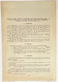 image of Report to the National Convention of the Socialist Party, at Indianapolis, May 12-16, 1912, by the Executive Committee, National Lettish Organization, SP