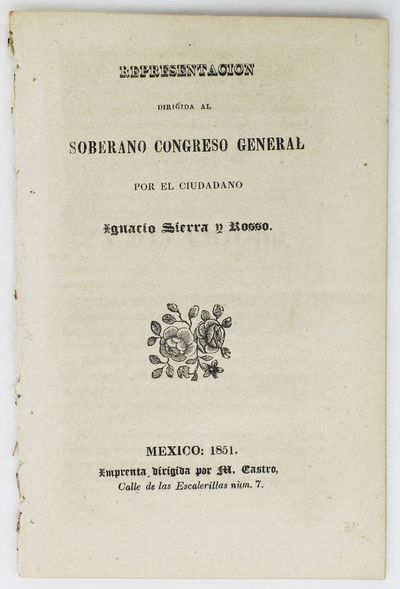 Representacion Dirigida al Soberano Congreso General por el Ciudadano