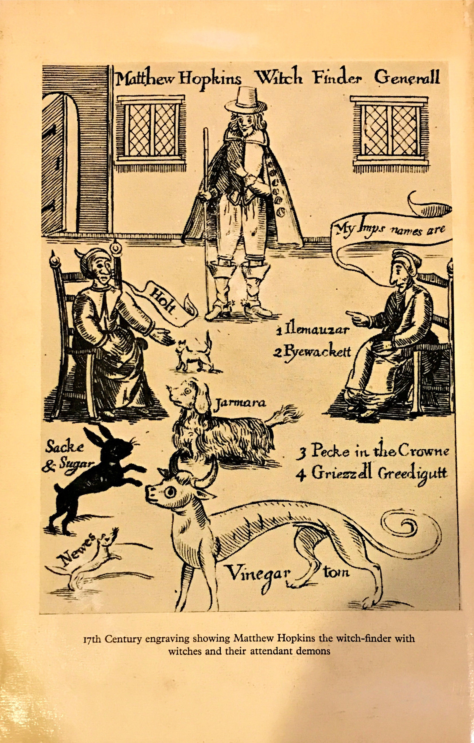 A Handbook on Witches by Tindall, Gillian | red cloth | 1965