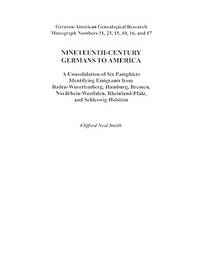 Nineteenth-Century Germans to America