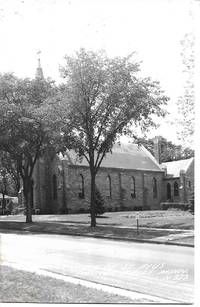 image of Church of St. Pius, Cannon Falls, MN on Monochrome Real Photo Postcard RPPC - 1940s