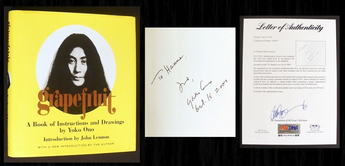 Yoko Ono grapefruit オノヨーコ　ジョンレノン Grapefruit: A Book of Instructions and Drawings by Yoko Ono
