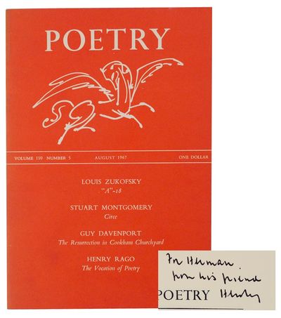 Poetry Volume 110 Number 5 August 1967 (Signed First Edition)