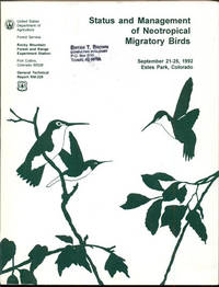 Status and Management of Neotropical Migratory Birds September 21-25, 1992, Estes Park Center, YMCA of the Rockies, Colorado
