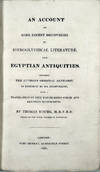 An account of some recent discoveries in hieroglyphical literature and Egyptian Antiquities
