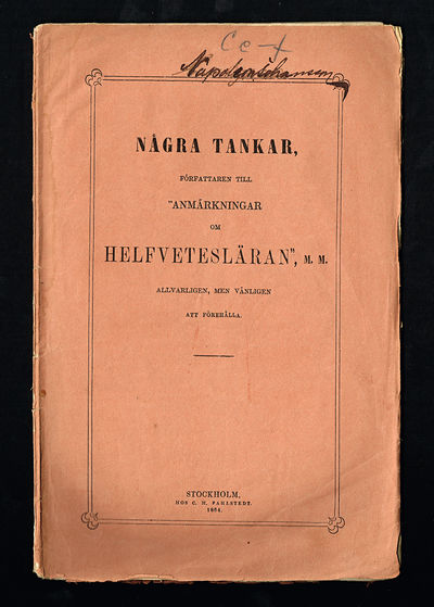 Några tankar, författaren till 