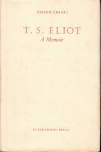 T.S. Eliot: A Memoir