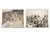 Korean War 1950 to 1953 U.S. Army and African American Troops Large Format Photographs Frontline Aid and Supply Operations