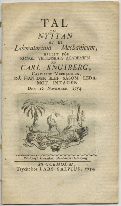 Tal om nyttan af et laboratorium mechanicum,…