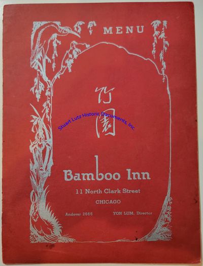 A Chinese Menu Signed By A Number Of Flying Tigers, Including The Famous Tex Hill