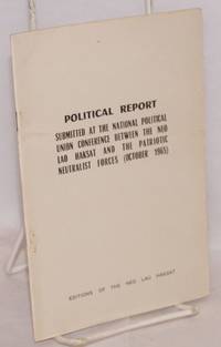 image of Political report submitted at the National Political Union Conference between the Neo Lao Haksat and the Patriotic Neutralist Forces (October 1965)
