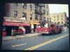 1994 Photograph of Seagrave Tower Ladder Fire Truck 86th Street & 5th Avenue Brooklyn New York