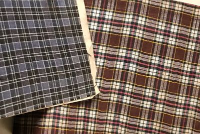 Nineteenth century woven gingham trade catalog