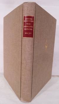 Giovanni Mardersteig The Officina Bodoni; An Account of the Work of a Hand Press 1923-1977