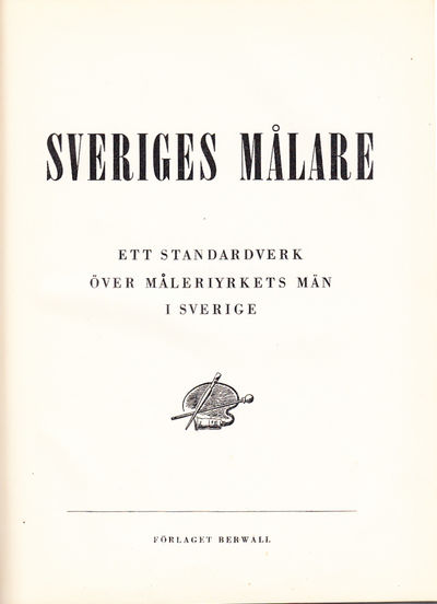 Sveriges målare. Ett standardverk över…