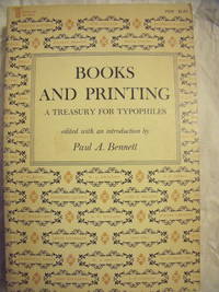 cover of Books and Printing: a Treasury for Typophiles