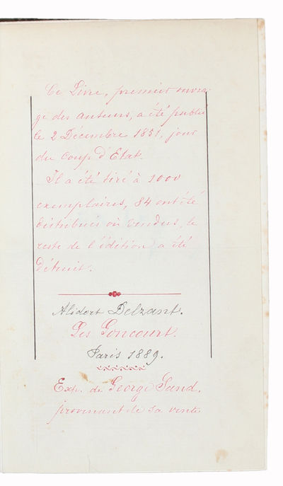 En 18.. - [ONE OF 84 COPIES - GEORGE SAND'S COPY] (photo 2)