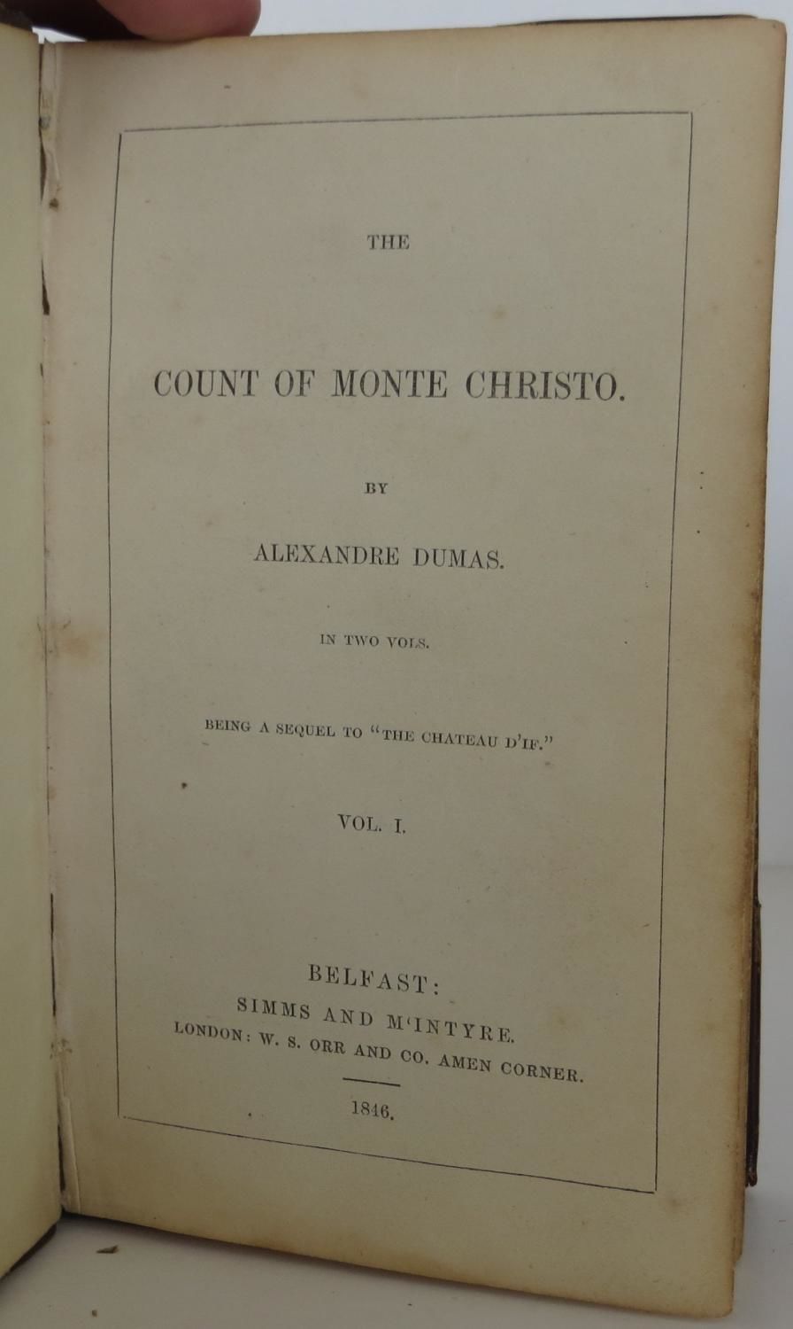 BIBLIO | The Count of Monte Christo; Chateau D'If by Dumas, Alexander ...