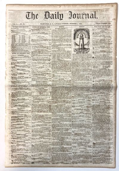 THE DAILY JOURNAL. WILMINGTON, N. C., SATURDAY EVENING, DECEMBER 4, 1858. VOL. 8. - NO. 76