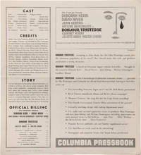 Bonjour Tristesse (Original pressbook for the 1958 film)